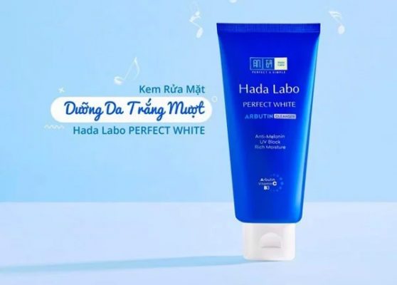 Sữa rửa mặt Hadalabo Perfect white